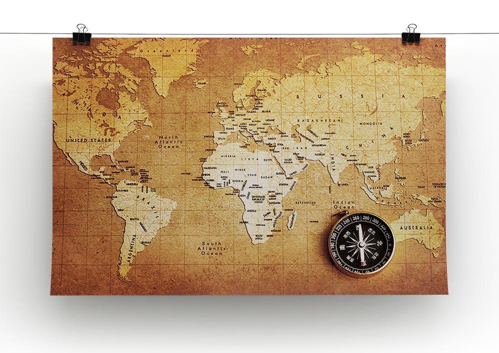 Treasure map background Canvas Print or Poster - Canvas Art Rocks - 2