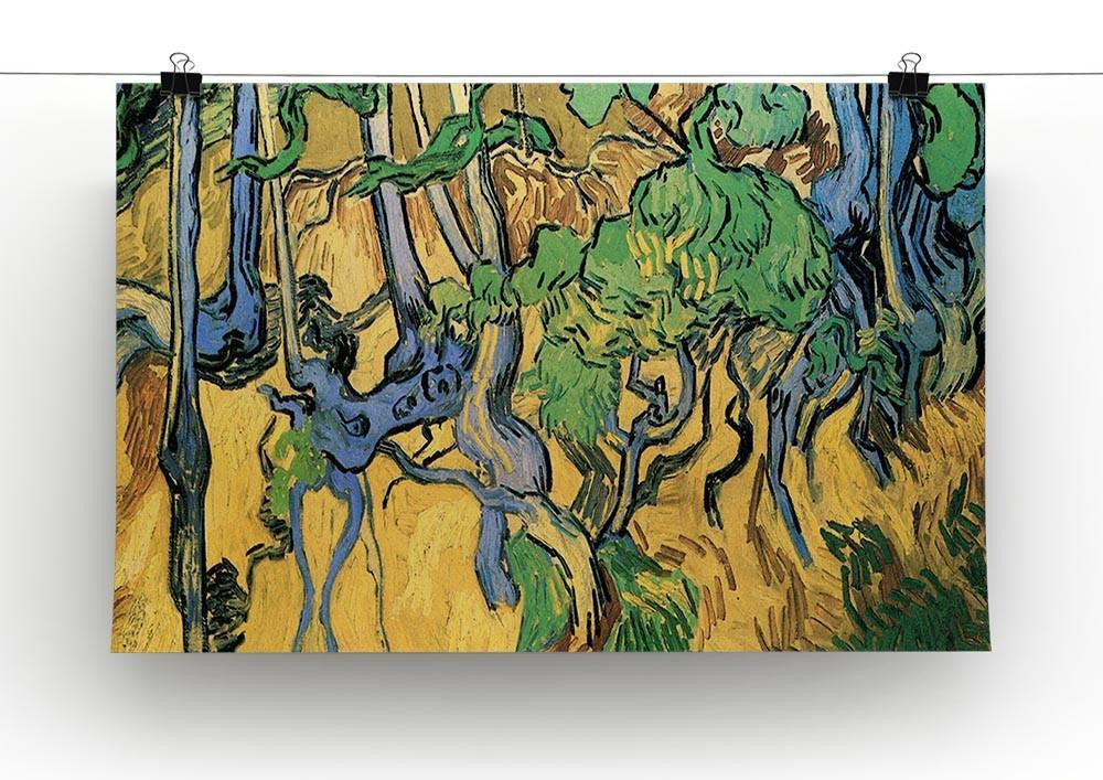 Tree Roots and Trunks by Van Gogh Canvas Print & Poster - Canvas Art Rocks - 2