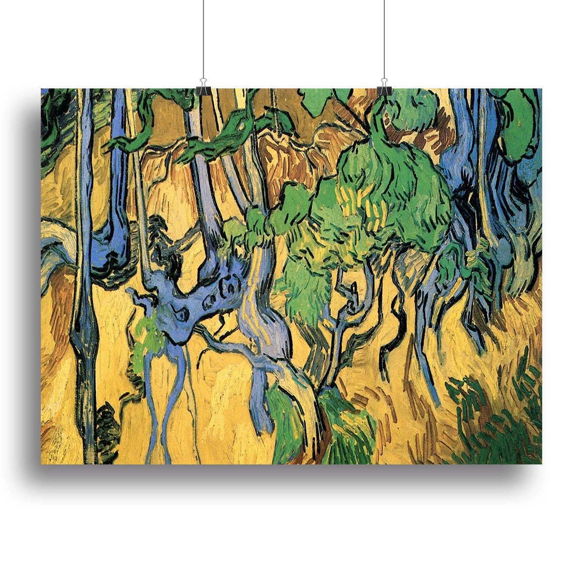 Tree Roots and Trunks by Van Gogh Canvas Print or Poster