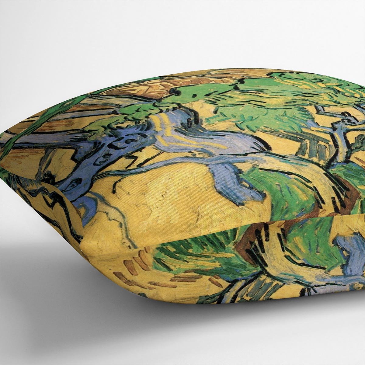 Tree Roots and Trunks by Van Gogh Throw Pillow