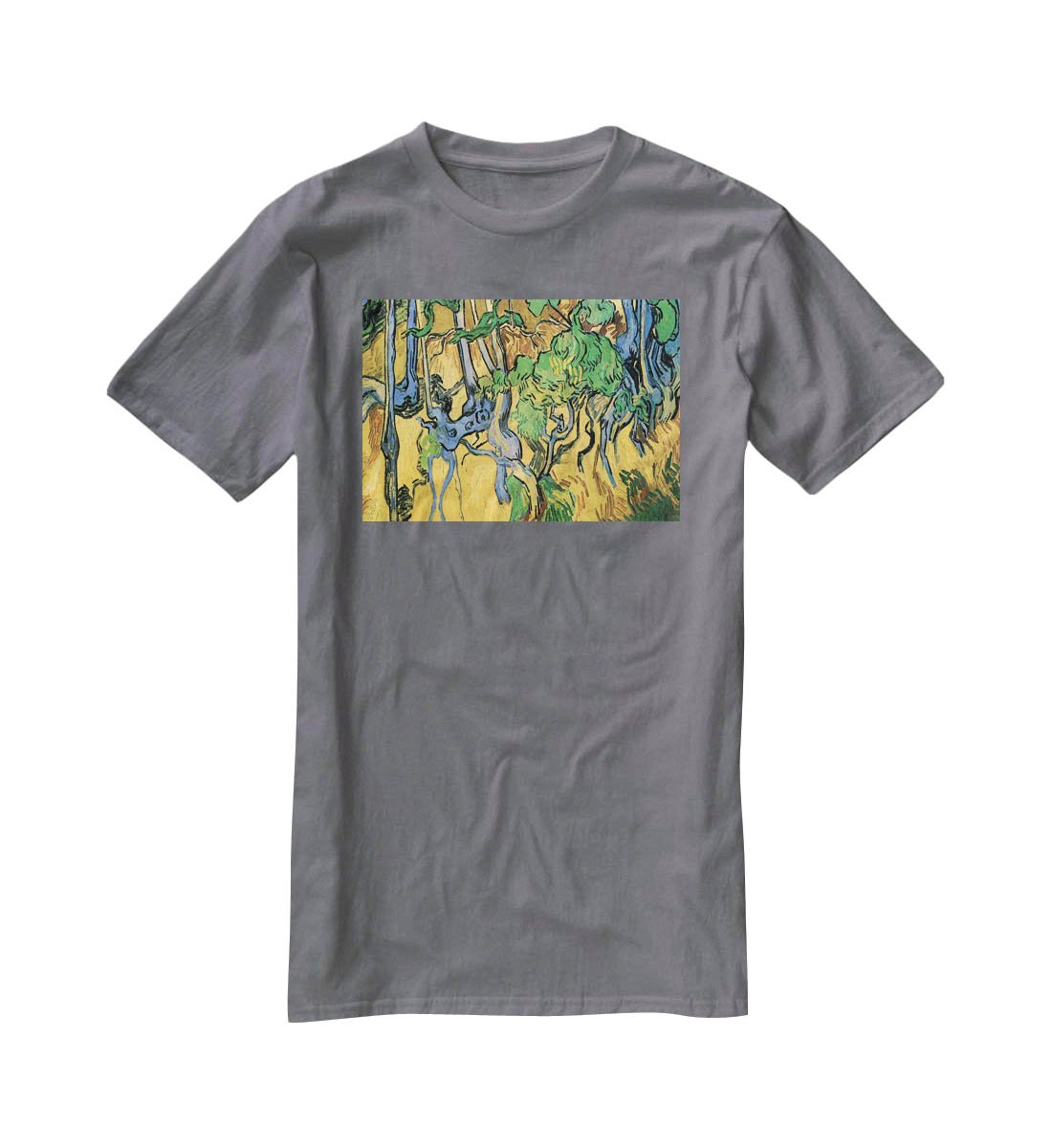 Tree Roots and Trunks by Van Gogh T-Shirt - Canvas Art Rocks - 3