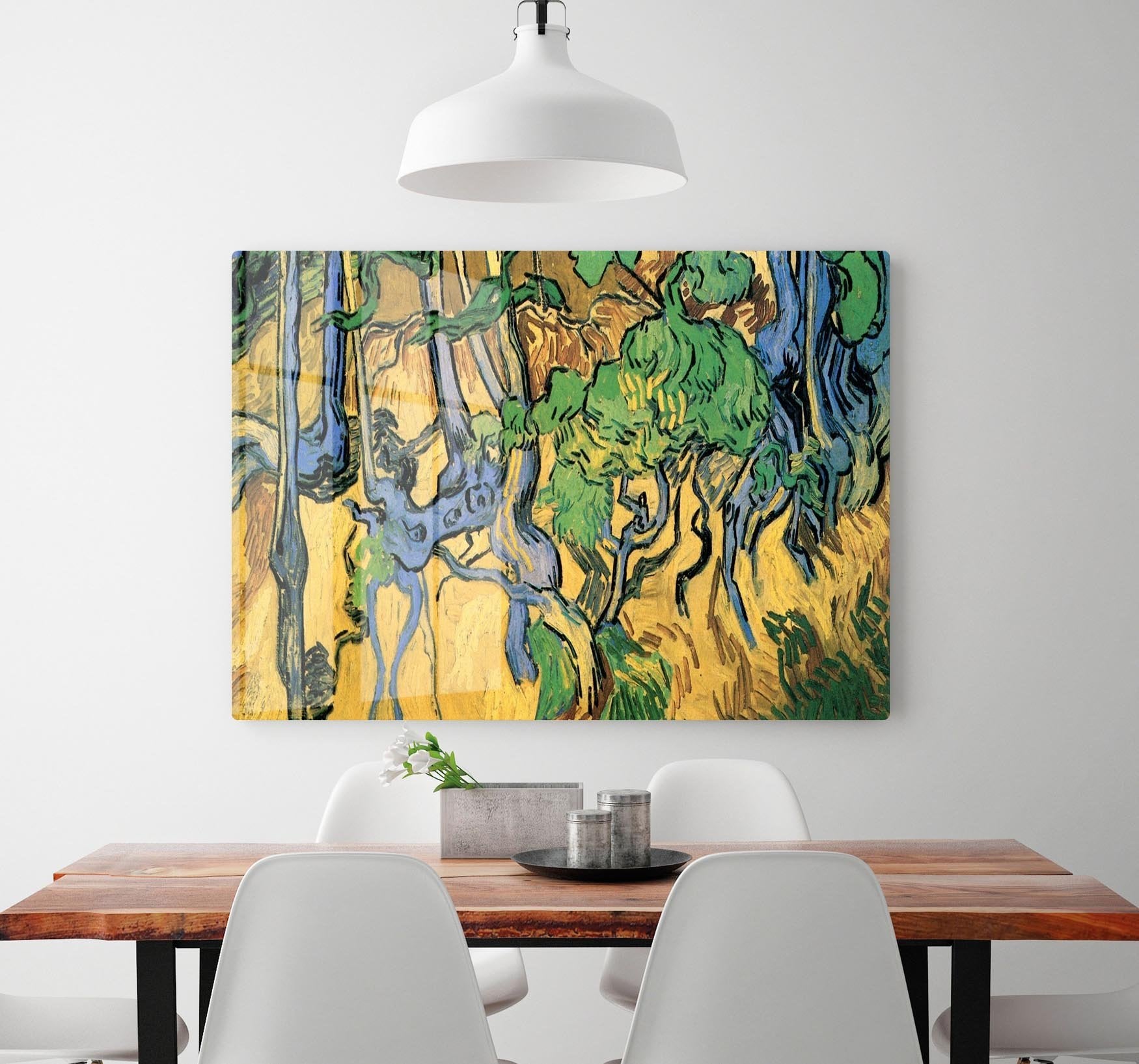 Tree Roots and Trunks by Van Gogh HD Metal Print
