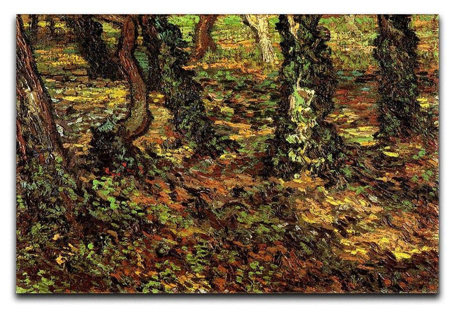 Tree Trunks with Ivy by Van Gogh Canvas Print & Poster  - Canvas Art Rocks - 1