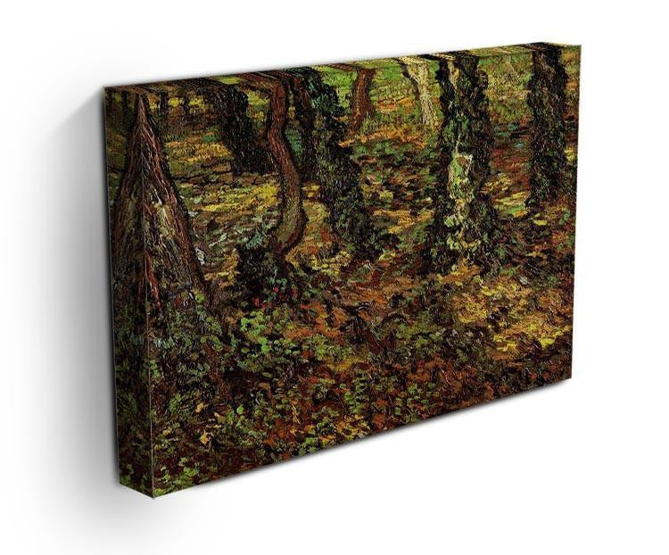 Tree Trunks with Ivy by Van Gogh Canvas Print & Poster - Canvas Art Rocks - 3