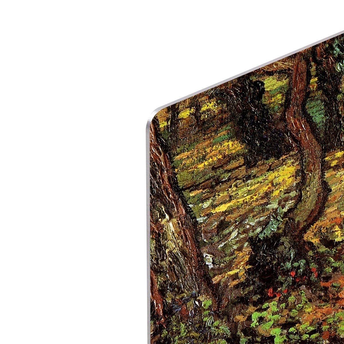 Tree Trunks with Ivy by Van Gogh HD Metal Print