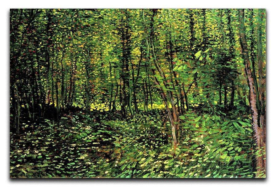 Trees and Undergrowth 2 by Van Gogh Canvas Print & Poster  - Canvas Art Rocks - 1