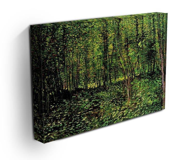 Trees and Undergrowth 2 by Van Gogh Canvas Print & Poster - Canvas Art Rocks - 3