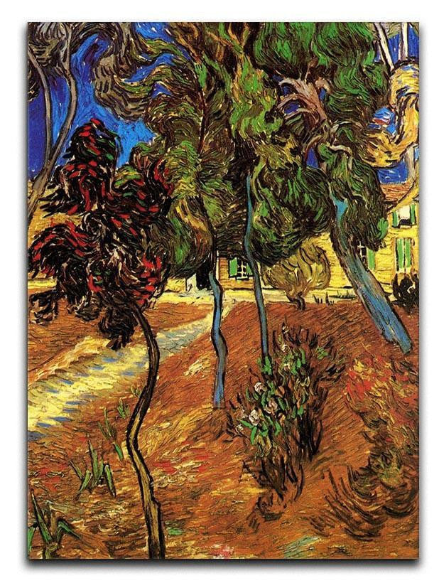 Trees in the Garden of Saint-Paul Hospital 2 by Van Gogh Canvas Print & Poster  - Canvas Art Rocks - 1