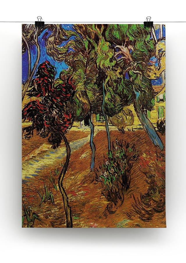 Trees in the Garden of Saint-Paul Hospital 2 by Van Gogh Canvas Print & Poster - Canvas Art Rocks - 2