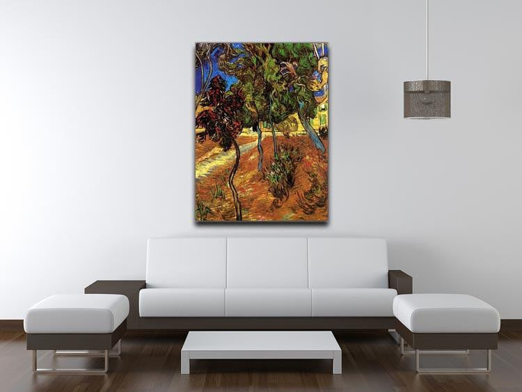 Trees in the Garden of Saint-Paul Hospital 2 by Van Gogh Canvas Print & Poster - Canvas Art Rocks - 4