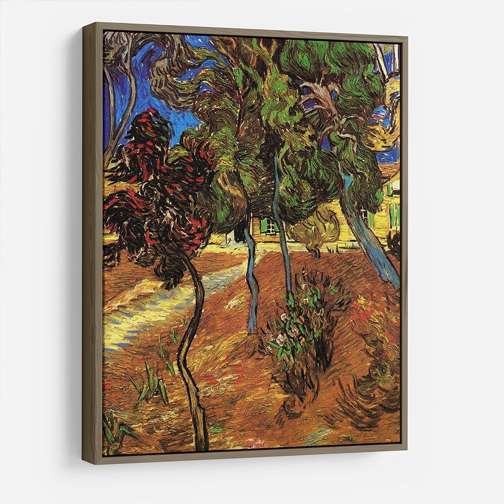 Trees in the Garden of Saint-Paul Hospital 2 by Van Gogh HD Metal Print