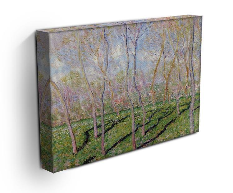 Trees in winter look at Bennecourt by Monet Canvas Print & Poster - Canvas Art Rocks - 3