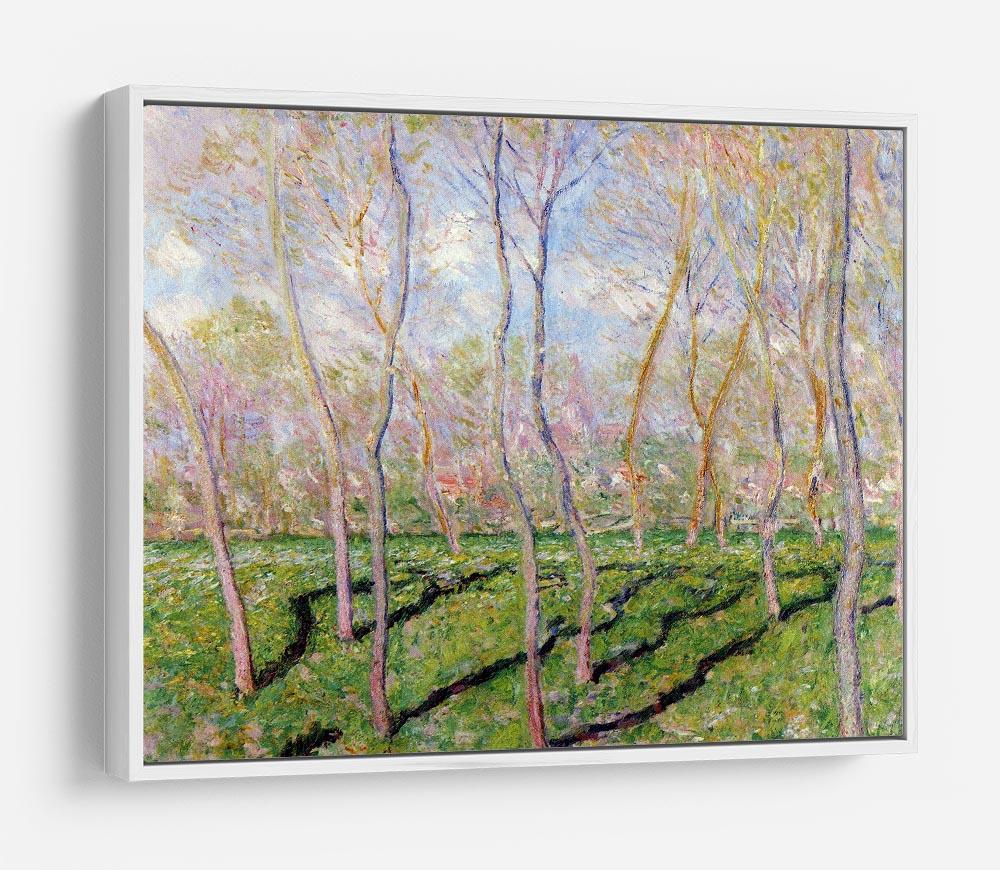 Trees in winter look at Bennecourt by Monet HD Metal Print