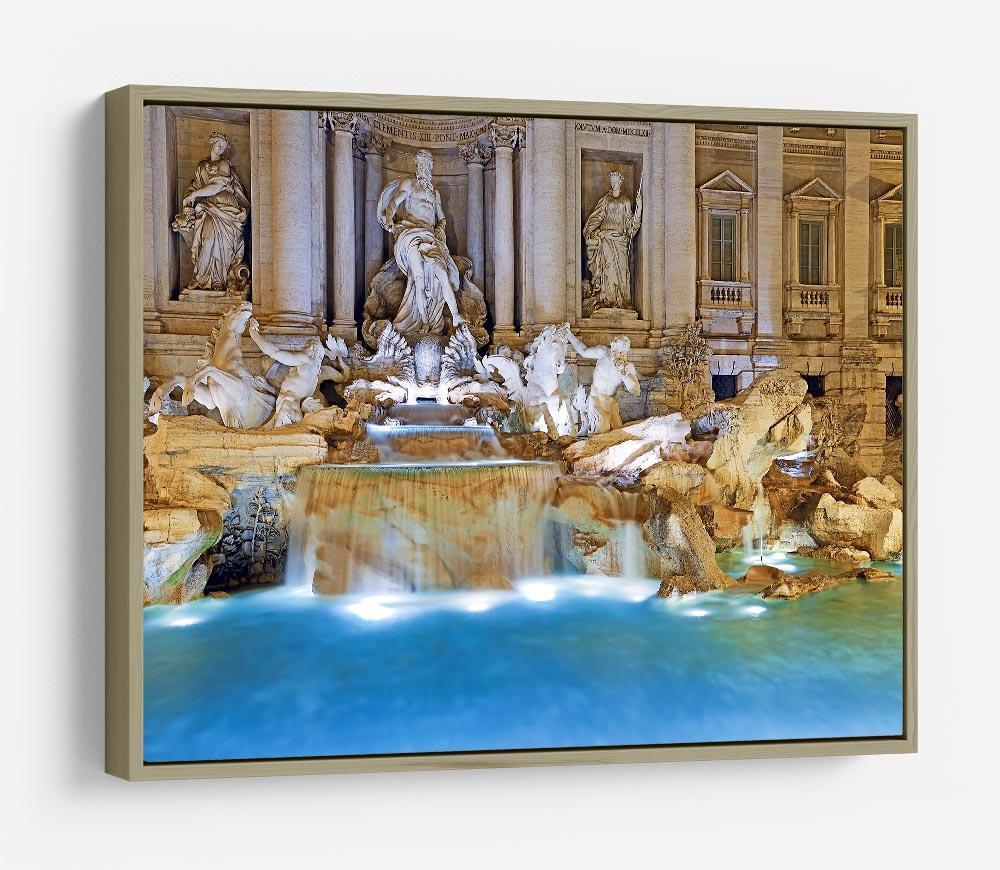 Trevi Fountain Rome HD Metal Print