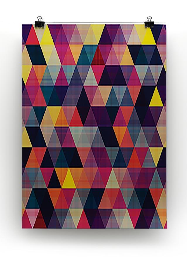 Triangle background texture Canvas Print or Poster - Canvas Art Rocks - 2