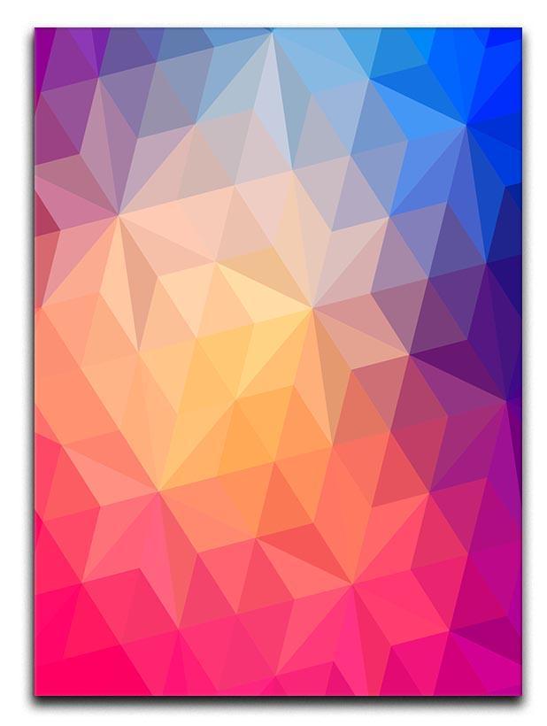 Triangles pattern of geometric shapes Canvas Print or Poster  - Canvas Art Rocks - 1