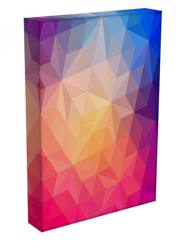 Triangles pattern of geometric shapes Canvas Print or Poster - Canvas Art Rocks - 3