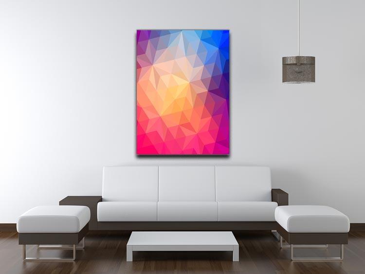 Triangles pattern of geometric shapes Canvas Print or Poster - Canvas Art Rocks - 4