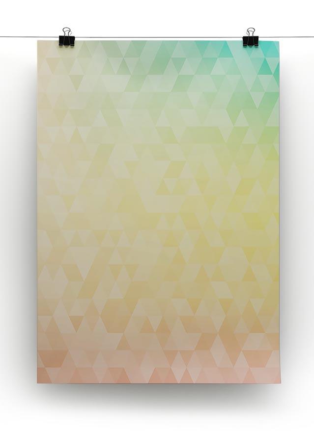 Triangular polygons Canvas Print or Poster - Canvas Art Rocks - 2