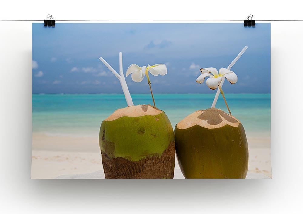 Tropical Coconut Cocktail Canvas Print or Poster - Canvas Art Rocks - 2
