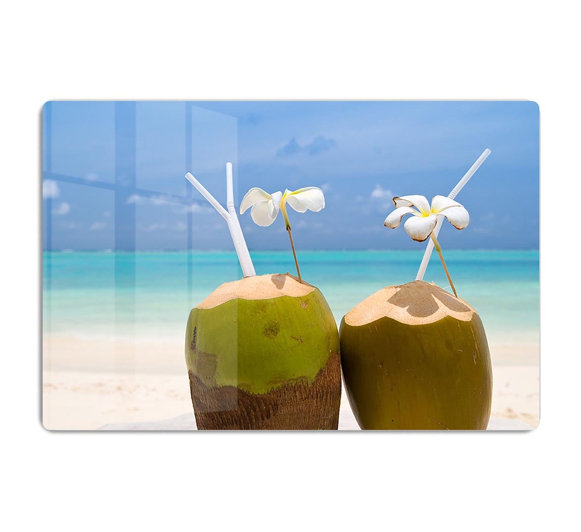 Tropical Coconut Cocktail HD Metal Print - Canvas Art Rocks - 1