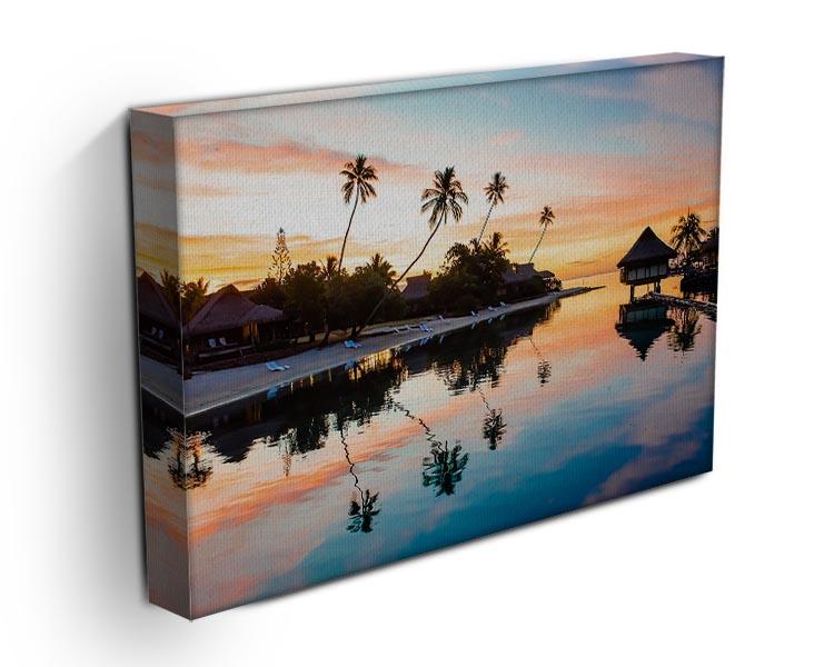 Tropical Sunset at Moorea Canvas Print or Poster - Canvas Art Rocks - 3