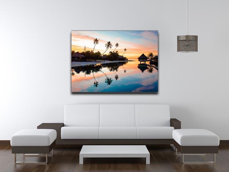 Tropical Sunset at Moorea Canvas Print or Poster - Canvas Art Rocks - 4