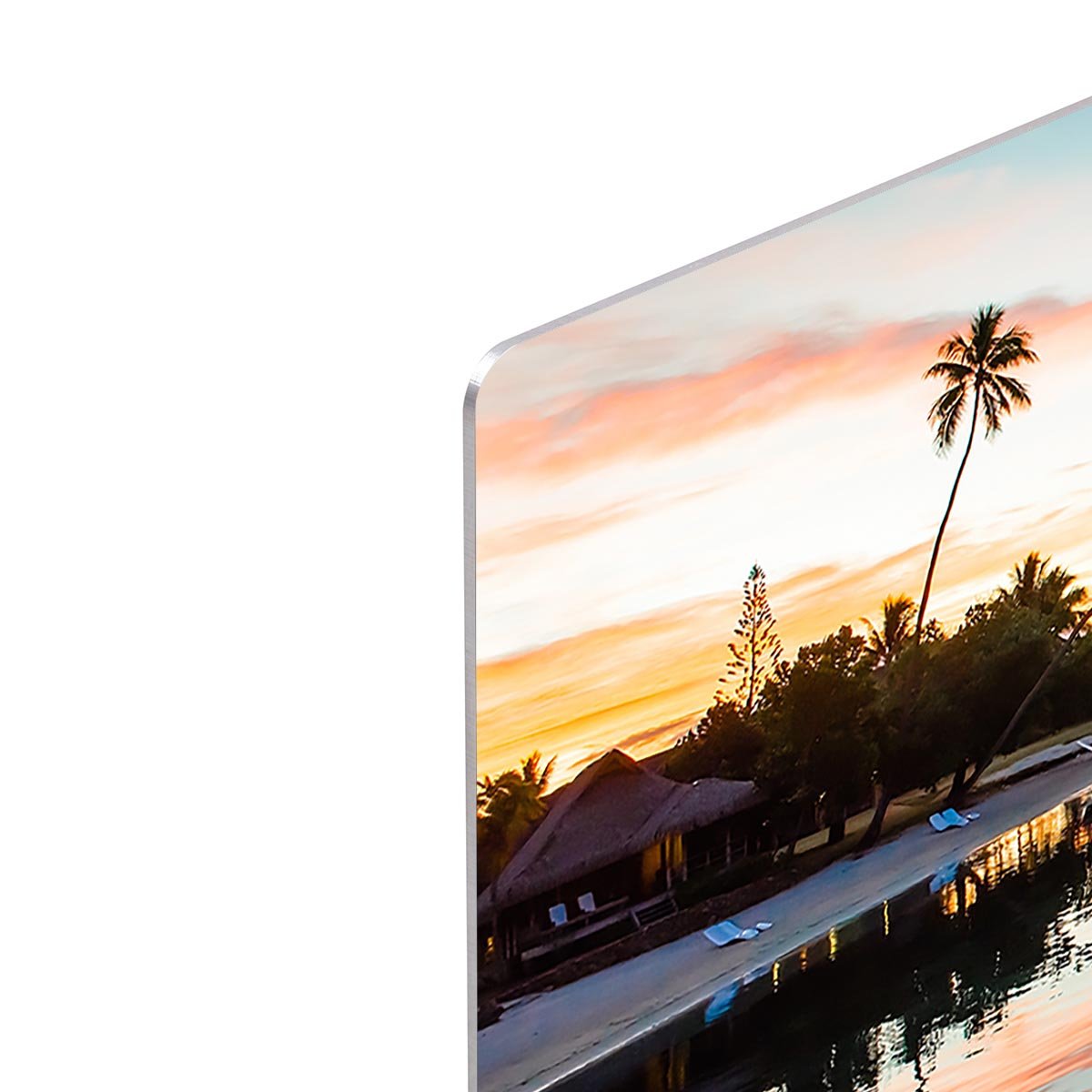 Tropical Sunset at Moorea HD Metal Print - Canvas Art Rocks - 4