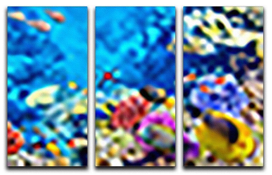 Tropical fish 3 Split Panel Canvas Print - Canvas Art Rocks - 1
