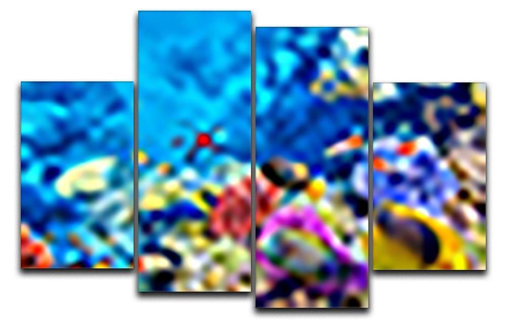 Tropical fish 4 Split Panel Canvas  - Canvas Art Rocks - 1
