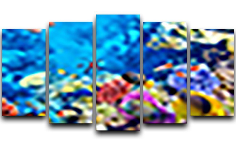 Tropical fish 5 Split Panel Canvas  - Canvas Art Rocks - 1