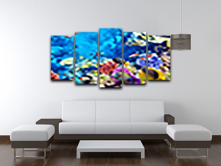 Tropical fish 5 Split Panel Canvas  - Canvas Art Rocks - 3
