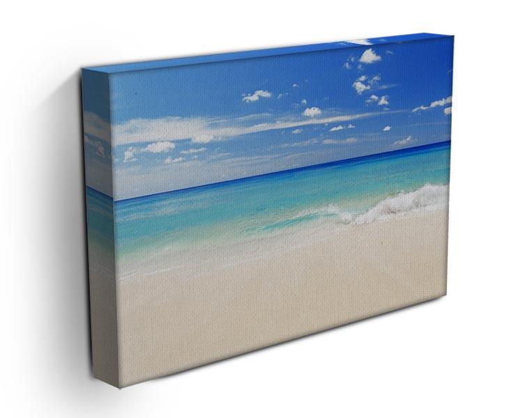 Tropical white sand beach and blue sky Canvas Print or Poster - Canvas Art Rocks - 3
