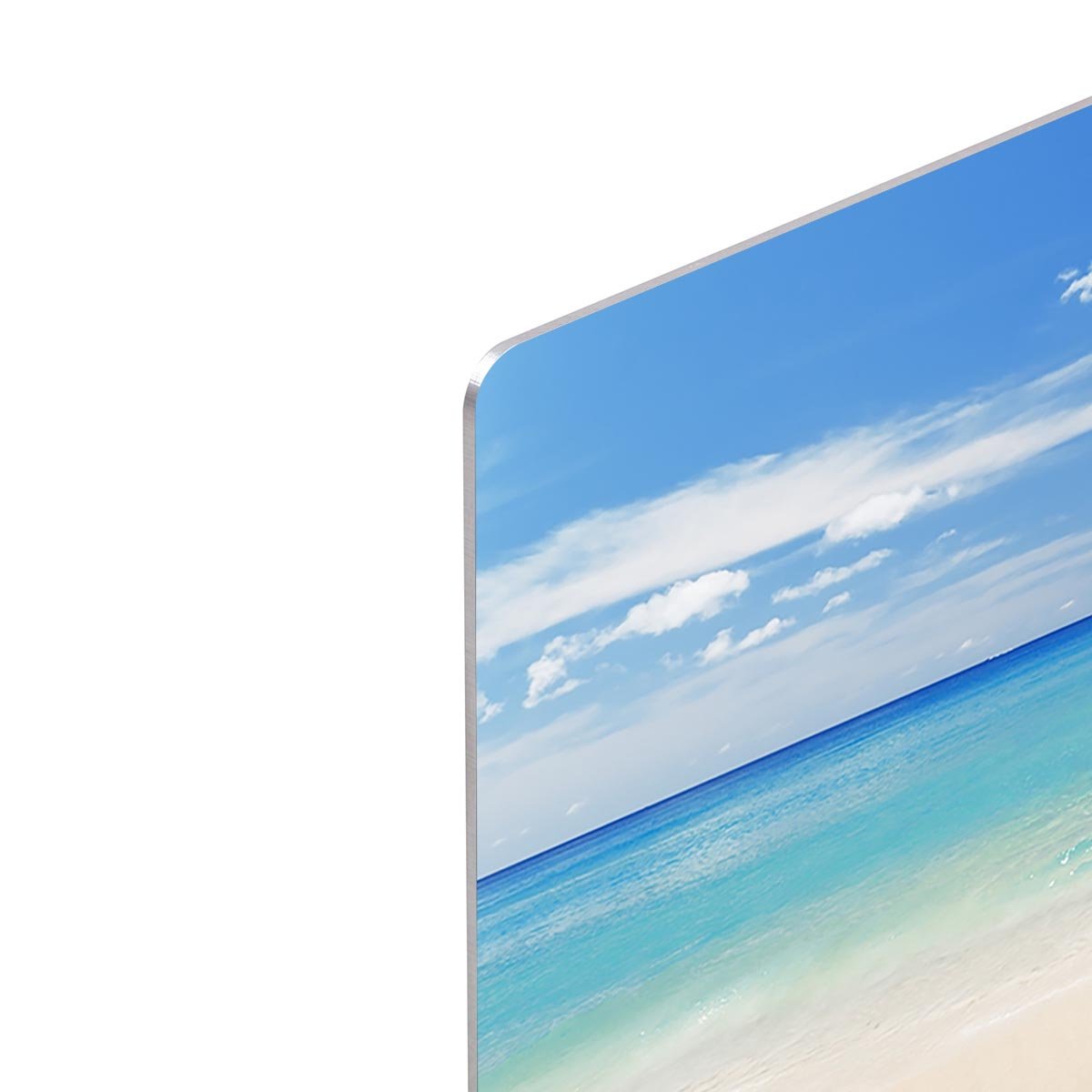 Tropical white sand beach and blue sky HD Metal Print - Canvas Art Rocks - 4