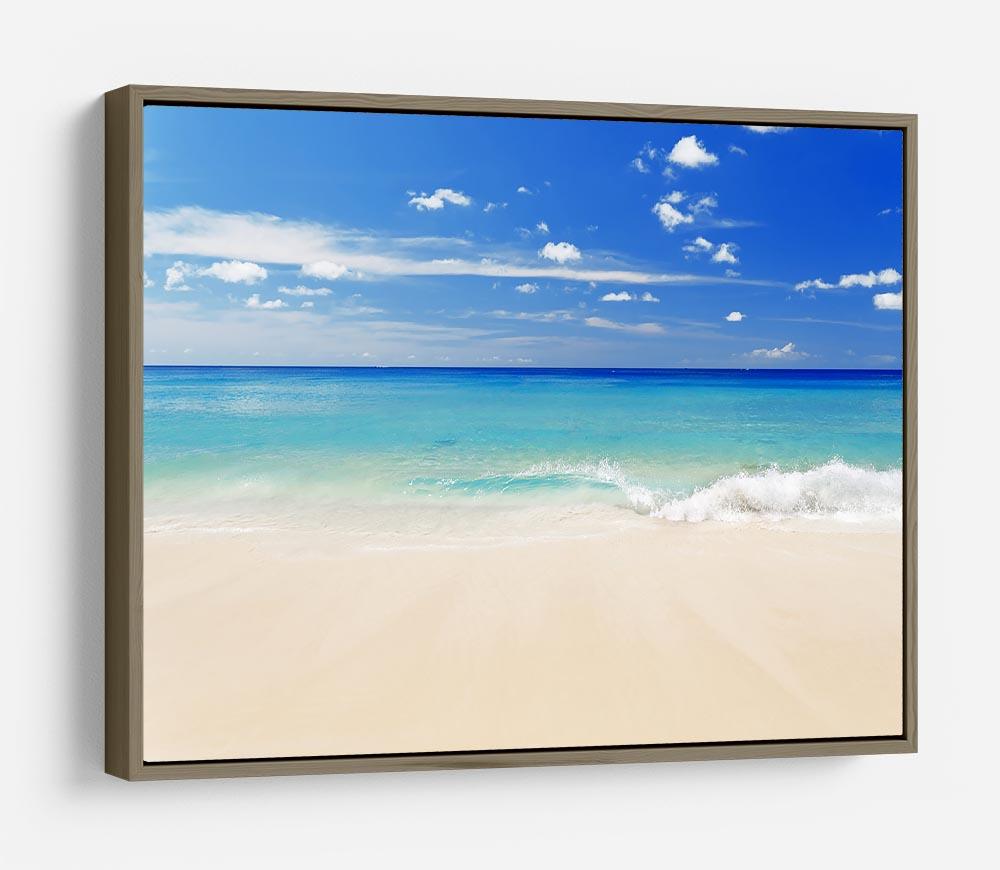 Tropical white sand beach and blue sky HD Metal Print - Canvas Art Rocks - 10