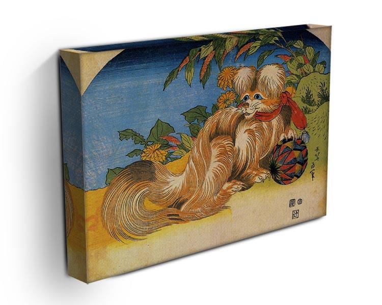 Tschin - the pet dog by Hokusai Canvas Print or Poster - Canvas Art Rocks - 3