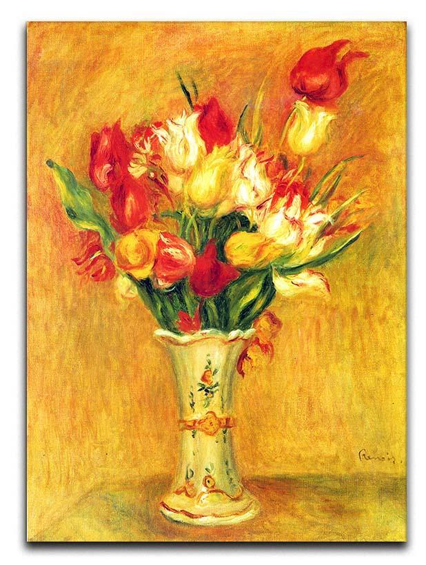 Tulips in a Vase by Renoir Canvas Print or Poster  - Canvas Art Rocks - 1