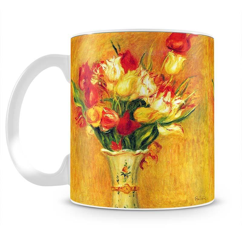 Tulips in a Vase by Renoir Mug - Canvas Art Rocks - 2