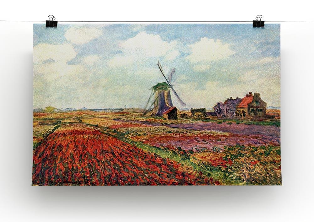 Tulips of Holland by Monet Canvas Print & Poster - Canvas Art Rocks - 2