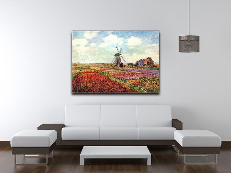Tulips of Holland by Monet Canvas Print & Poster - Canvas Art Rocks - 4