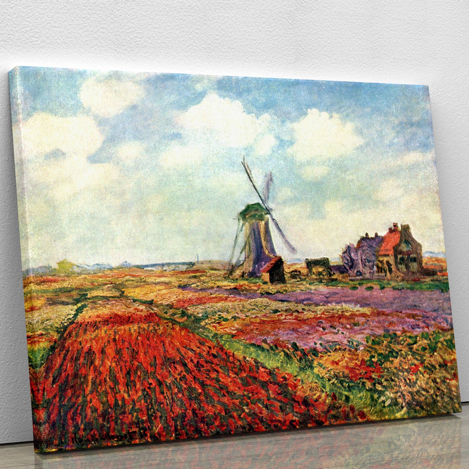 Tulips of Holland by Monet Canvas Print or Poster - Canvas Art Rocks - 1