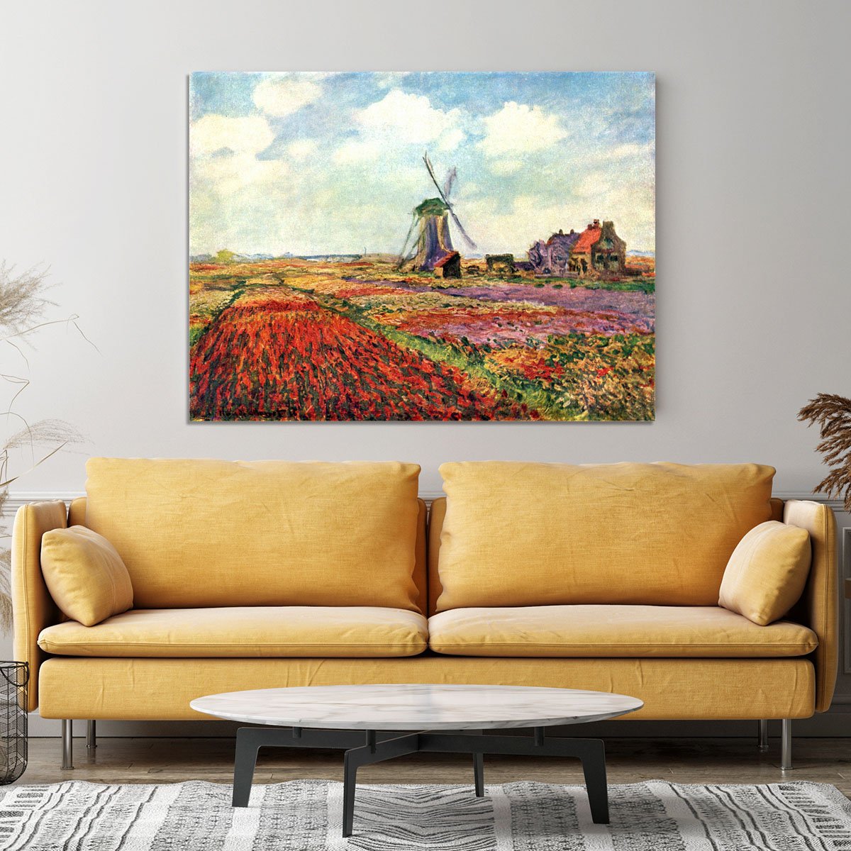 Tulips of Holland by Monet Canvas Print or Poster