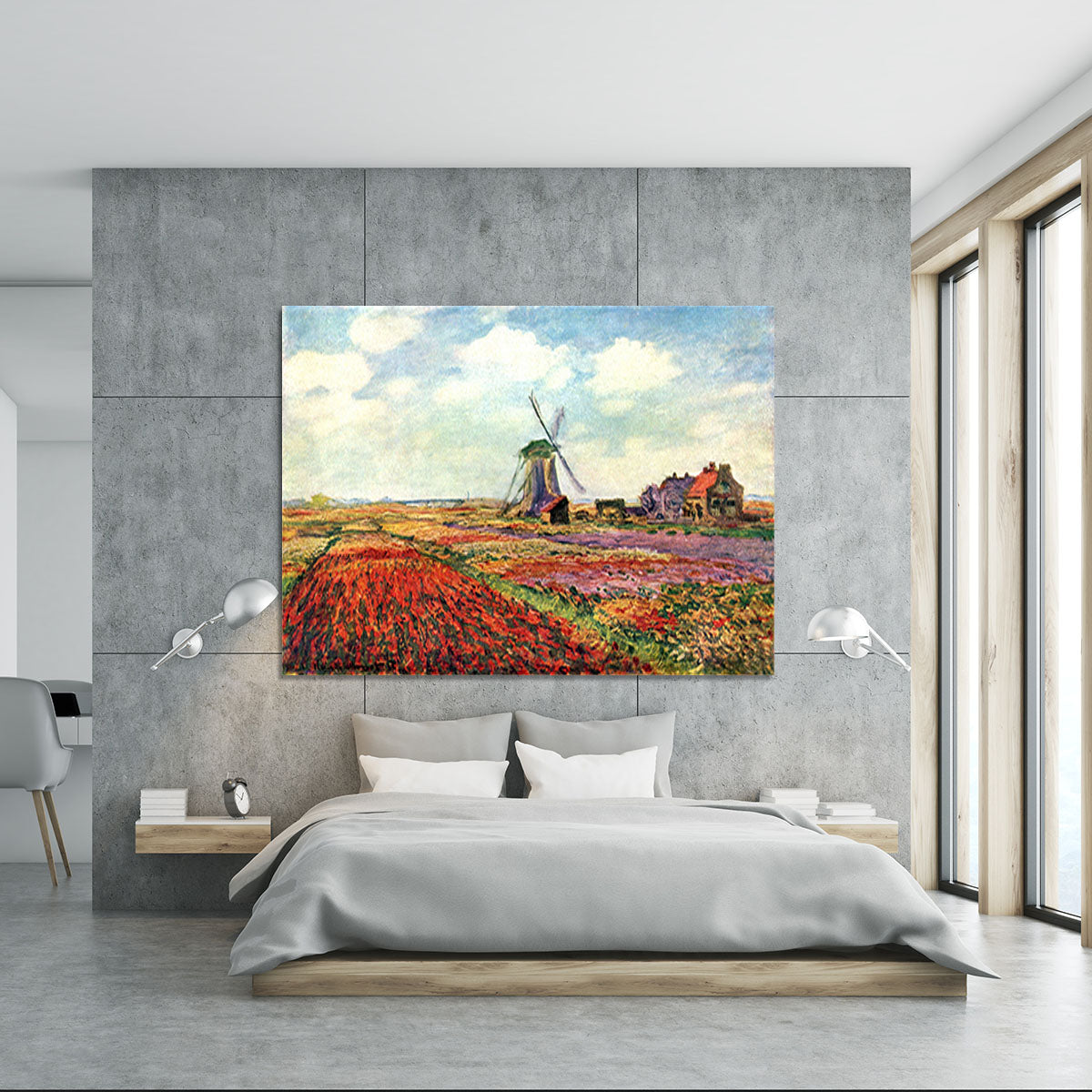 Tulips of Holland by Monet Canvas Print or Poster - Canvas Art Rocks - 5