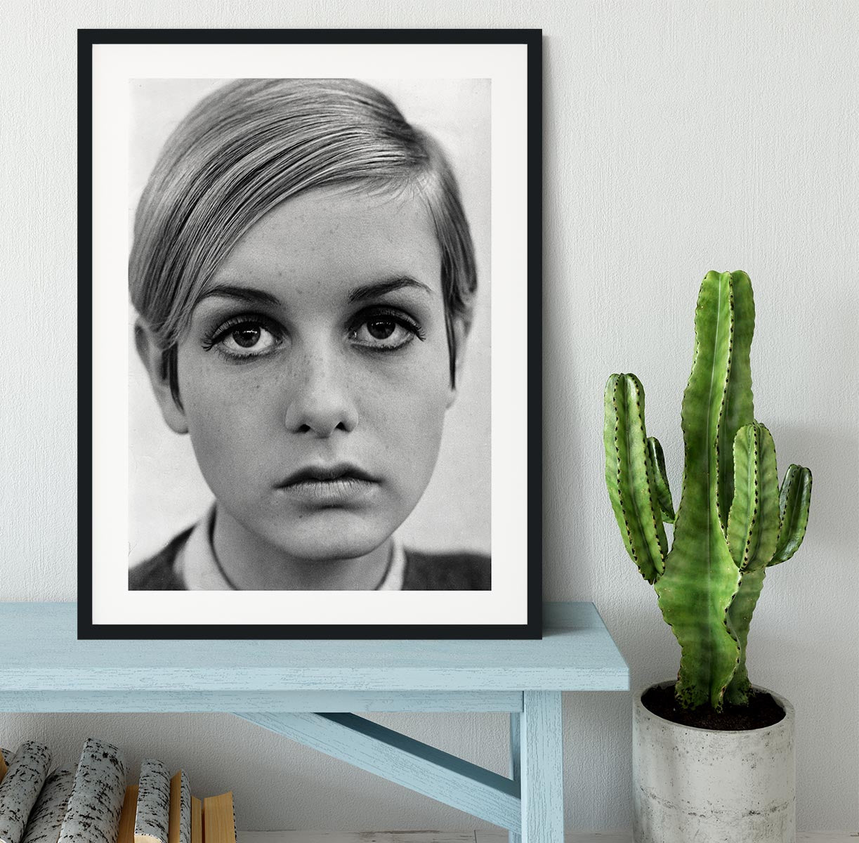 Twiggy Framed Print - Canvas Art Rocks - 1