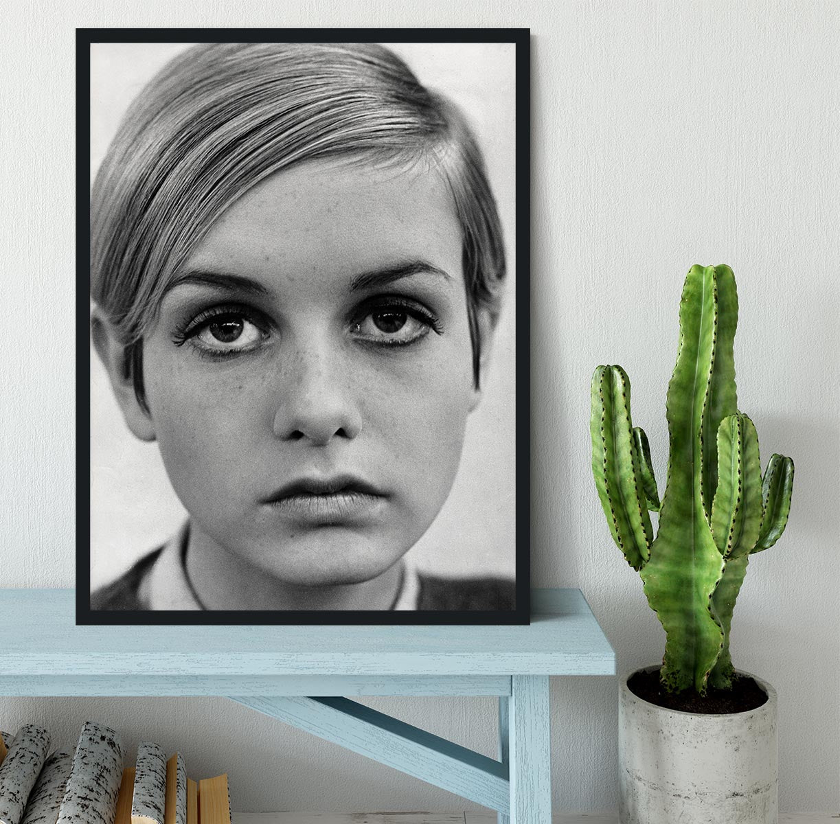 Twiggy Framed Print - Canvas Art Rocks - 2