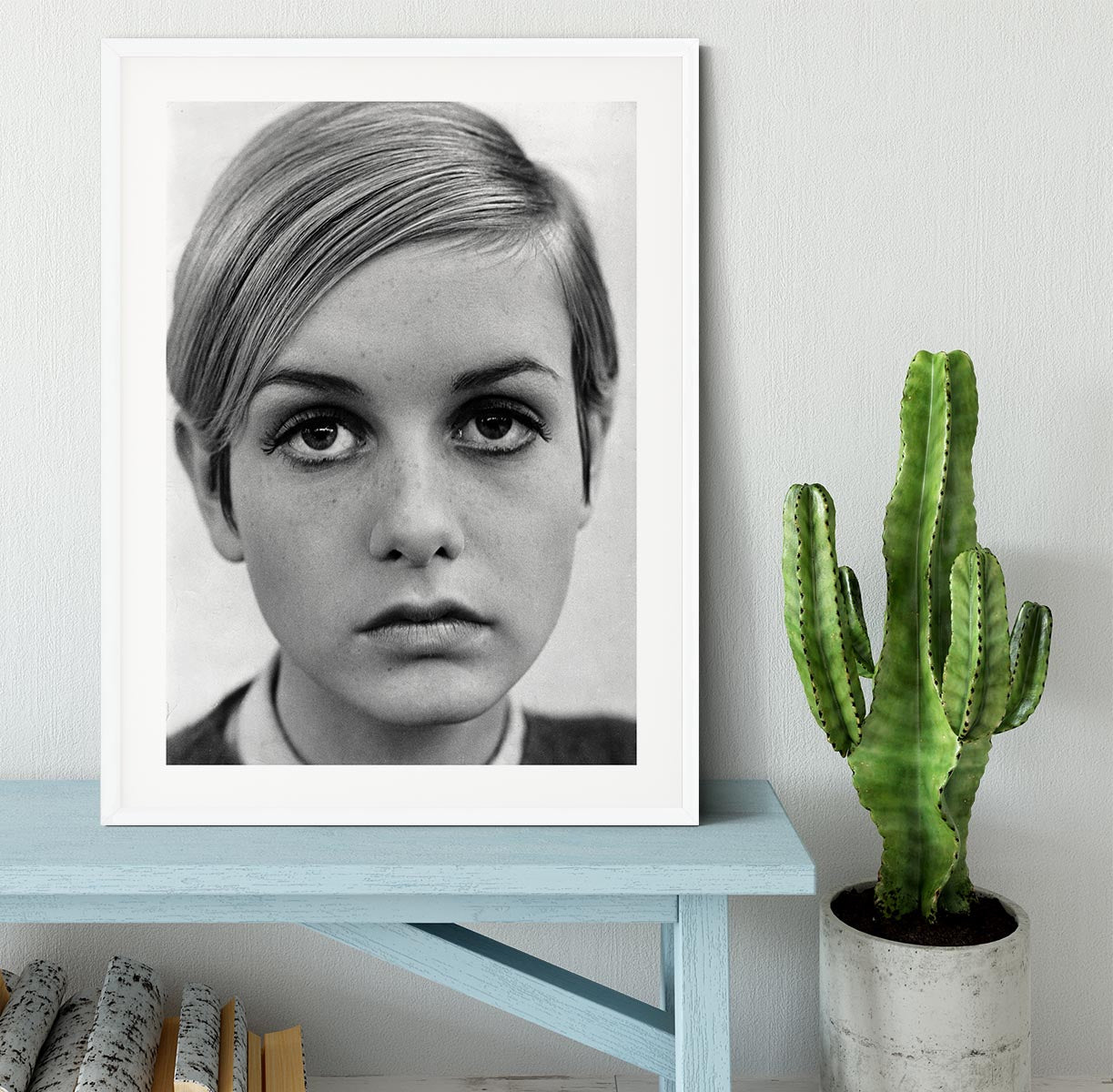 Twiggy Framed Print - Canvas Art Rocks - 5