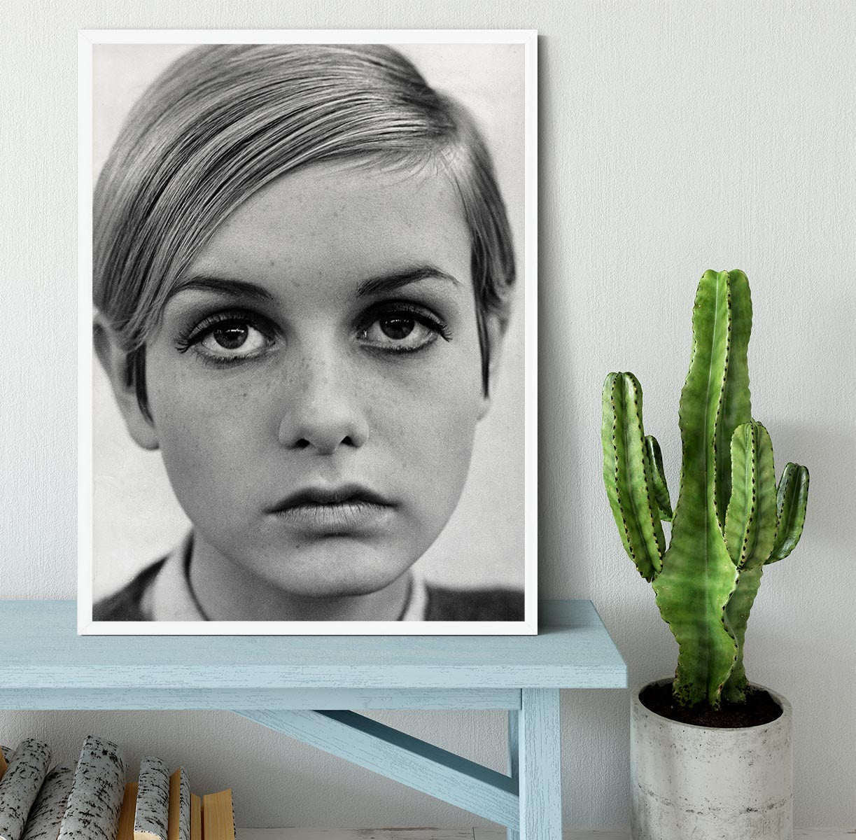 Twiggy Framed Print - Canvas Art Rocks -6