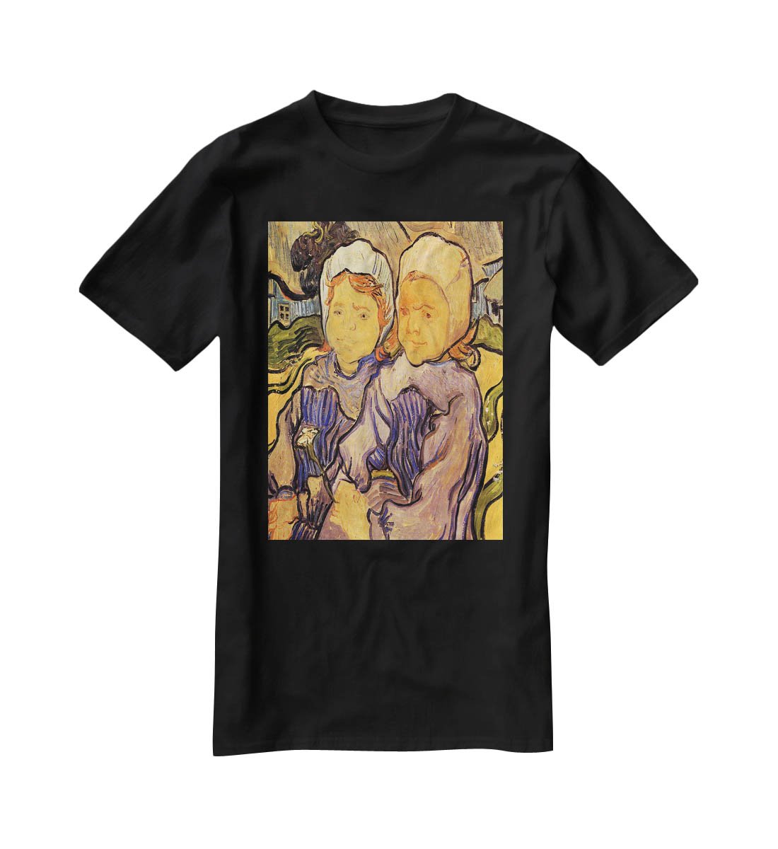 Two Children by Van Gogh T-Shirt - Canvas Art Rocks - 1
