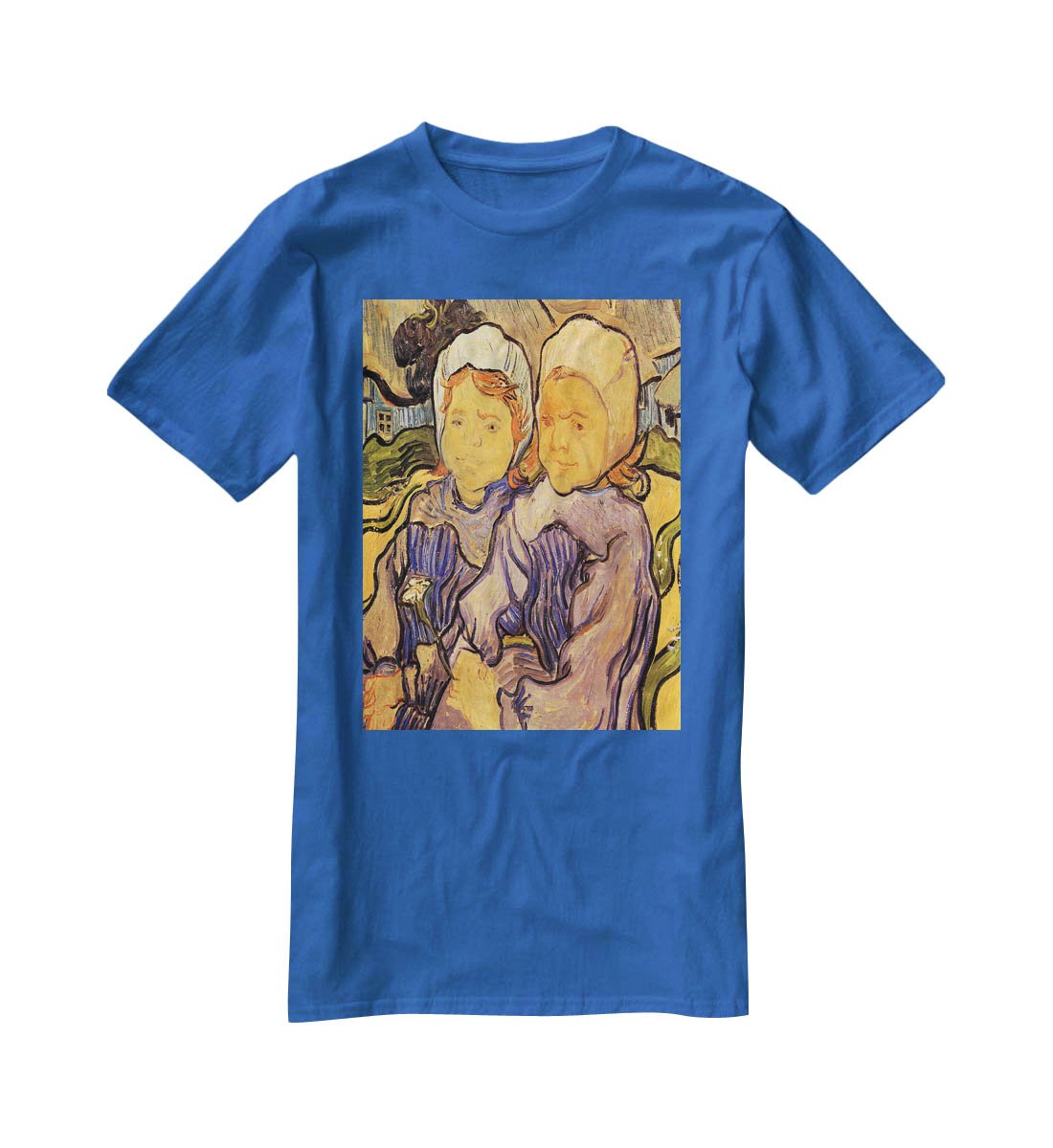 Two Children by Van Gogh T-Shirt - Canvas Art Rocks - 2