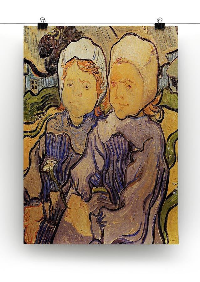 Two Children by Van Gogh Canvas Print & Poster - Canvas Art Rocks - 2